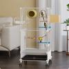 Large Bird Cage for Parrots & Budgies Luxury Cockatiel Lovebird Mansion Innovative Design Pet Aviary Parakeet Spacious Habitat