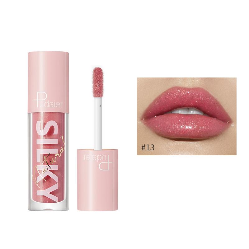 16 Farben Klarer Lipgloss Lipgloss Antihaft-Cup Lipgloss Spiegel Feuchtigkeitsspendende Lip Glaze Feuchtigkeitsspendend