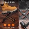 CAHAYA Metal Guitar Footrest 6-Position Height Adjustable Foldable Foot Stool 13.5x29.5x20cm