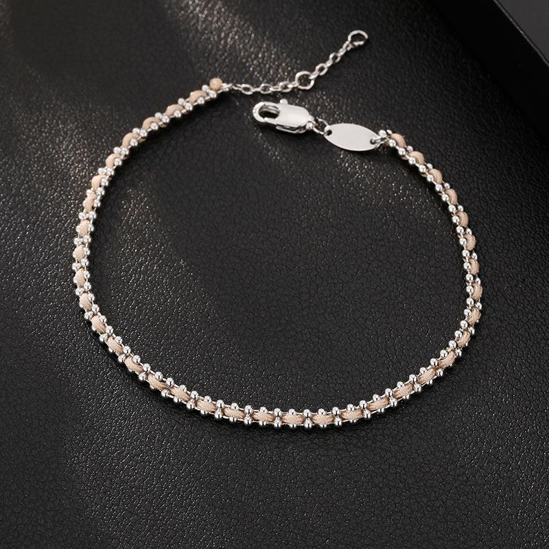 Light Luxury 18K Gold Plated Bracelet for Women Vintage Weave Rope Chain Bracelet Wedding Jewelry Gifts
