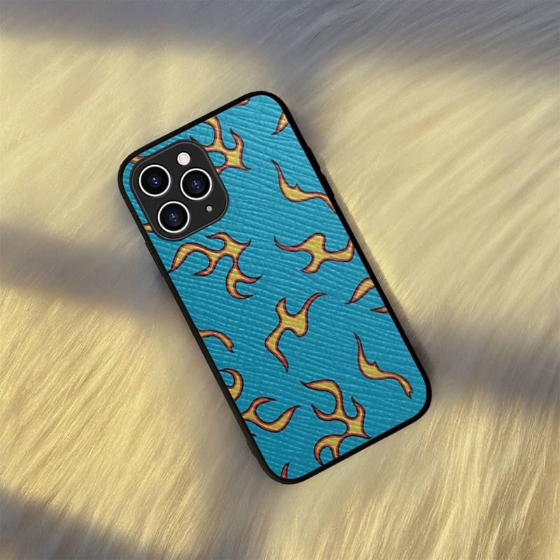 Artistic Flame Phone Case Hard Leather Case for iPhone 11 12 13 Mini Pro Max 8 7 Plus SE 2020 X XR XS Coque