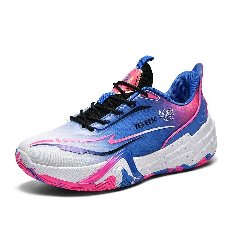 New Mandarin Duck Basketball Shoes Men's Boots Mesh High-top Cement Floor Indoor and Outdoor Sports Shoes Youth Training