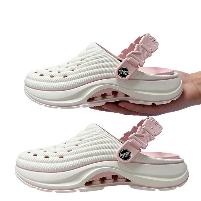 Hole Shoes Women'S Summer Wear Non-Slip Couple Bag Head Slippers Thick-Soled Dual-Purpose Outdoor Sports Beach Sandals