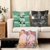 Your Name Engraved Herein Cushion Cover Silky Short Plush Home Sofa Cushion Cover - Invisible Zipper Home Decoration
