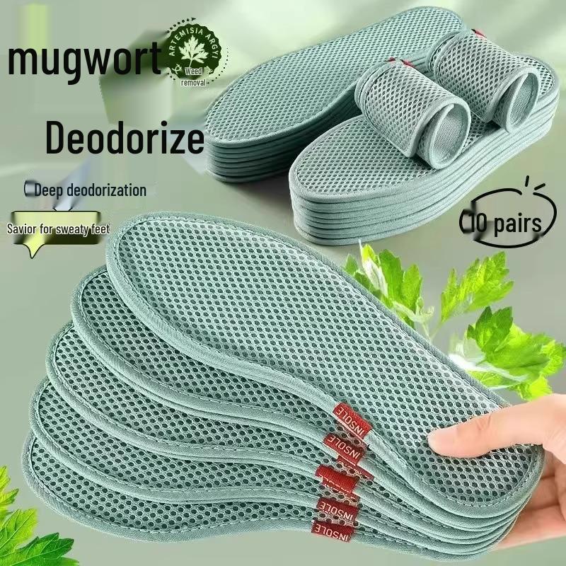 

Дезодорирующие стельки с полынью: Дышащие, Влагоотводящие, Устойчивые к запаху Комфортные стельки для мужчин и женщин - Идеальны для летней спортивной обуви Size 36