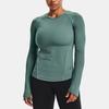 Under Armour Infused Meridian Crew Long Sleeve T-Shirt Women tops Green 1360568-370