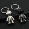 Creative Holiday Gift Metal Cartoon Astronaut Keychain Car Bag Pendant Ring