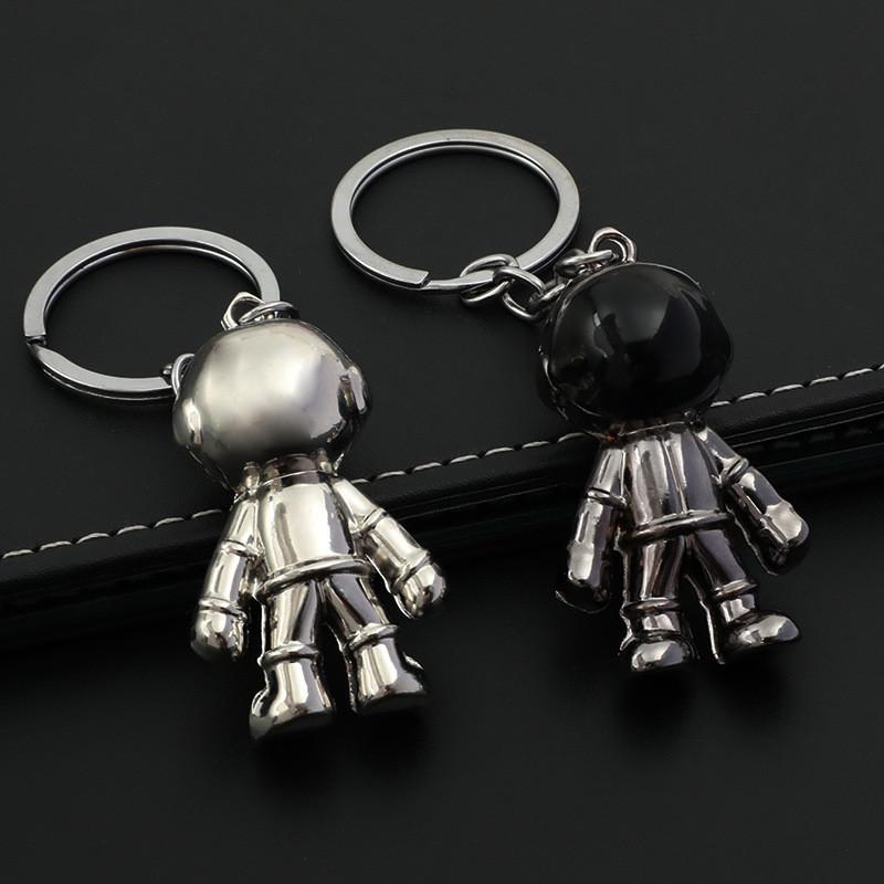 Metallic Astronaut Stylish Keychain Charming Gift For Business And Promotions