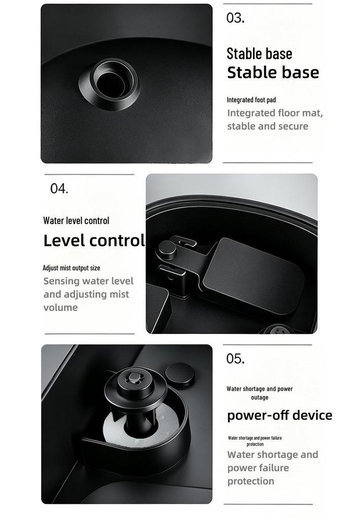 4L Smart Humidifier: High Mist Output, Compact Desktop Aromatherapy Unit for Indoor Use