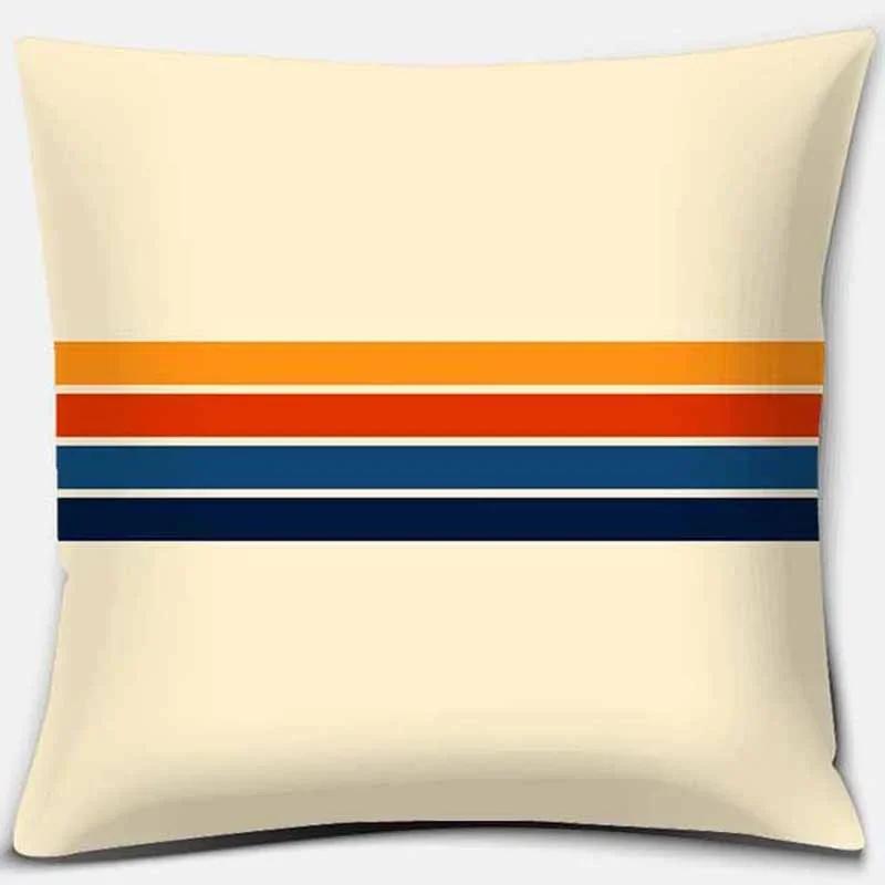 Fresh And Modern Geometric Printing Square Pillowcase Home Decoration Car Sofa Cushion Cover