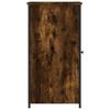Nightstand Smoked Oak 32x42x80 Cm Engineered Wood
