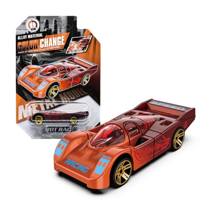 Water-Reactive Color-Changing Alloy Racing Car Model 1:60 Pull-Back Toy for Boys