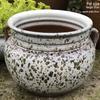 Retro Ceramic Zisha Pot: Large Succulent Planter with Rustic Personality
