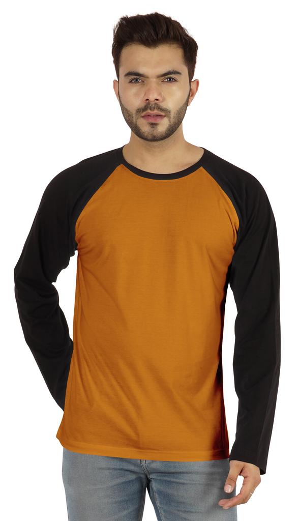 TOP PRO Men's 3/4 Sleeve Raglan Baseball Tee - Red/Black Two-Tone, Casual Jersey Shirt, Size 3XL