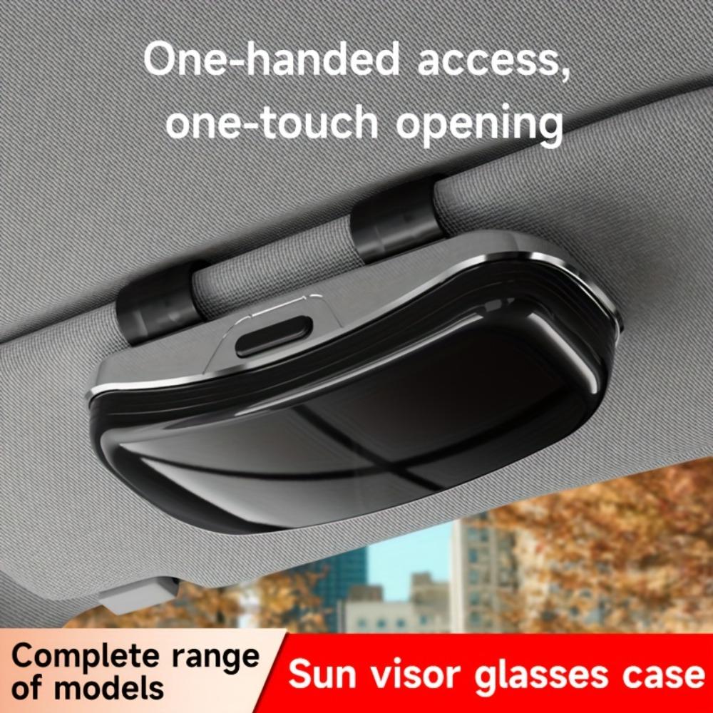 Anti Scratch Sun Visor Sunglasses Holder Box Eyeglasses Protection Case Car Interior Accessories