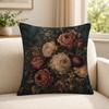 art vintage floral still life oil painting Cushion Cover Soft Short Plush SkinFriendly Cushion Case for MultiScene Use