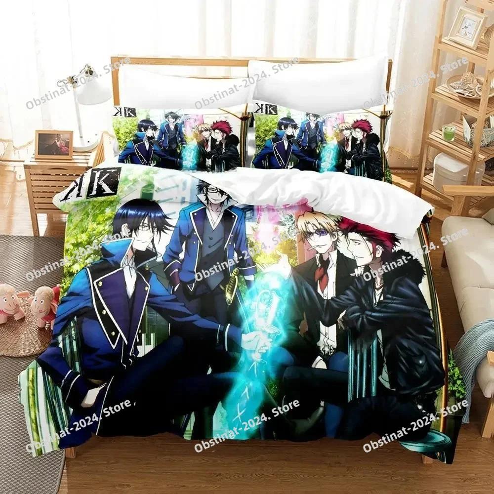 Anime K Project Mikoto Suoh No Blood! No Bone! No Ash! Bedding Set Duvet Cover Full Queen King Size Pillowcase Printed Bed Set