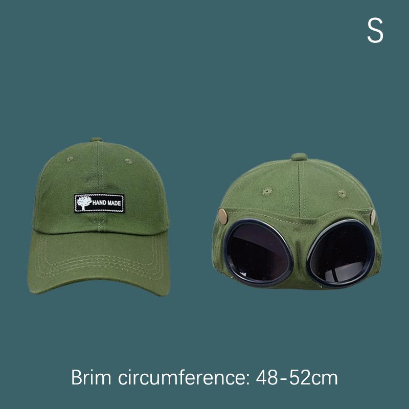 {Pilot} Hat Creative Men'S Glasses Cap Sunglasses Sunshade Wild Baseball Cap