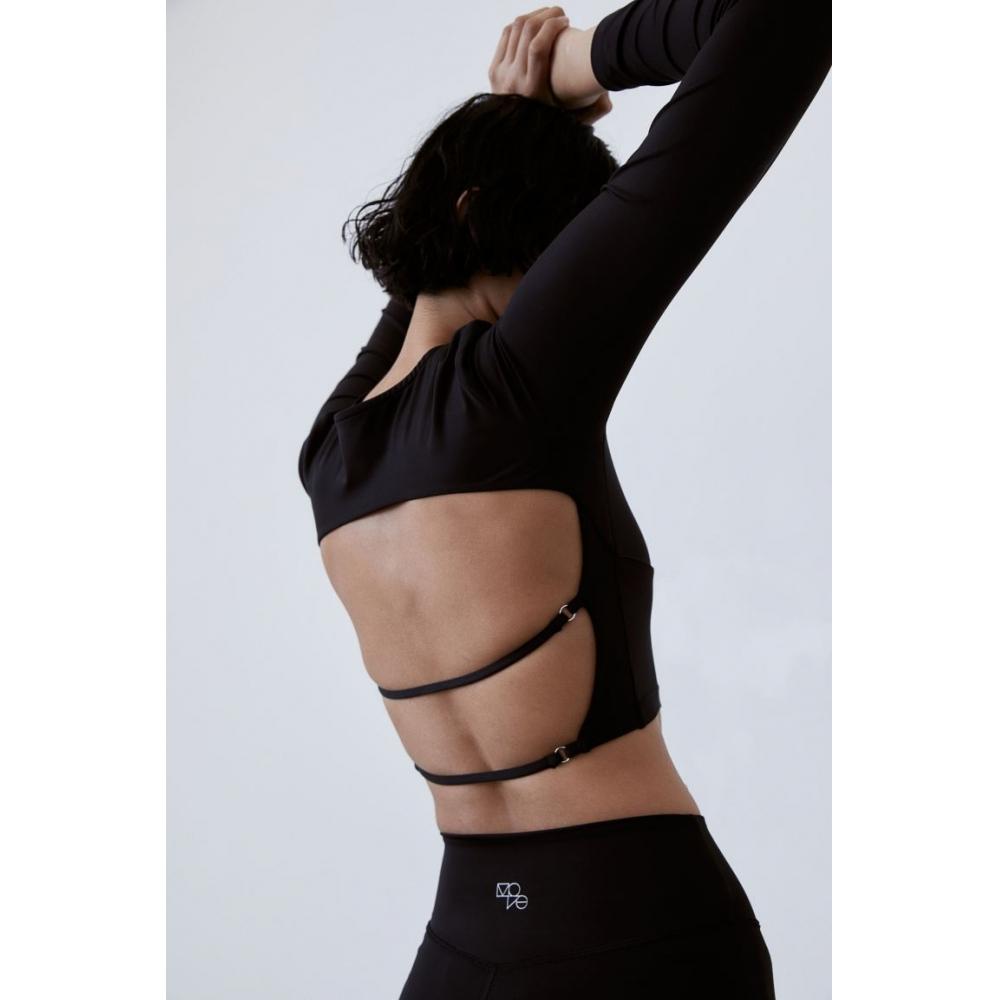 

Укороченный спортивный топ HM SoftMove, черный