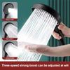 ABS Plastic Adjustable Modes Large Flow Spray Nozzle ABS Plastic CM Big Panel Easy Installation Modes Shower Head