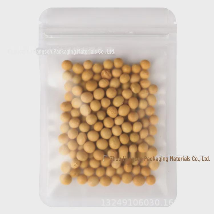 Matttransparenter Ziplock-Beutel für Tee, Snacks, Trockenfrüchte, Kekse und Zubehör