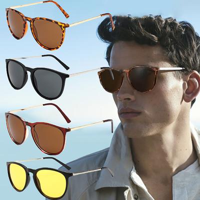 Popular Metal Frame Sunglasses Women Men Round Sun Glasses Woman Shades Glasses Classic Female Sun Glasses Driving