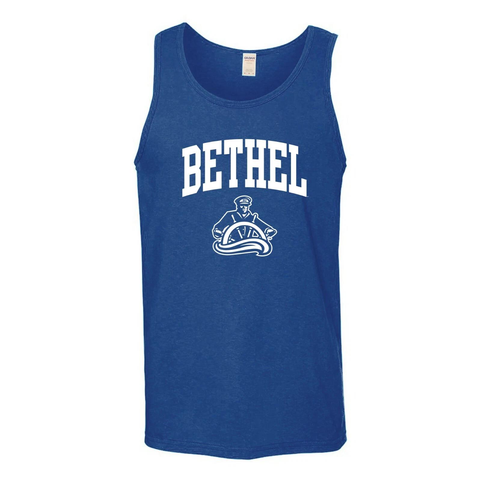 Bethel University Pilots Arch Logo Tank Top - Royal S