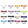 Lacets élastiques sans nœud 1 paire Universels Demi-ronds Lacets rapides Lacets sans nœud pour Baskets Chaussures de course Personnes âgées