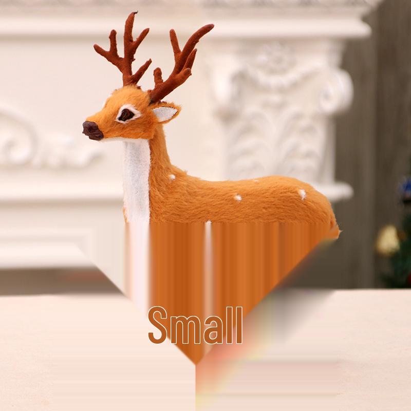 Sika Deer Plush Christmas Decoration Doll