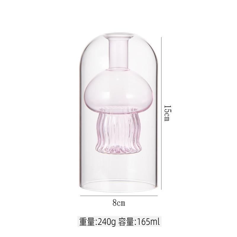Glass Candlestick Cartoon Jellyfish Candle Holder Ocean Scented Bottle Essential Oil Candle Stick Holder Home Decoration