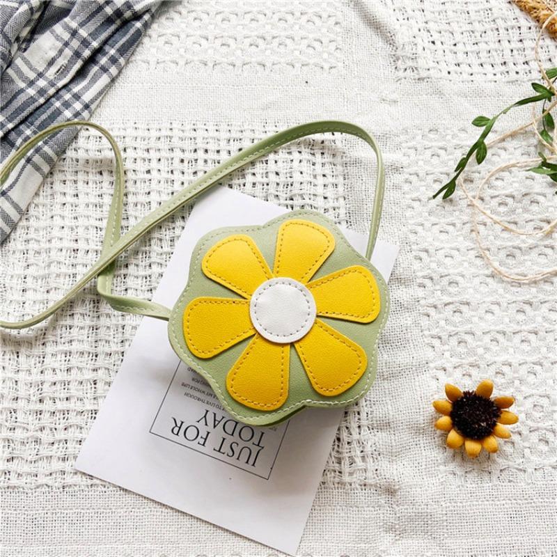Candy color children's small bag fashionable and cute mini flower shape princess messenger bag baby change bag