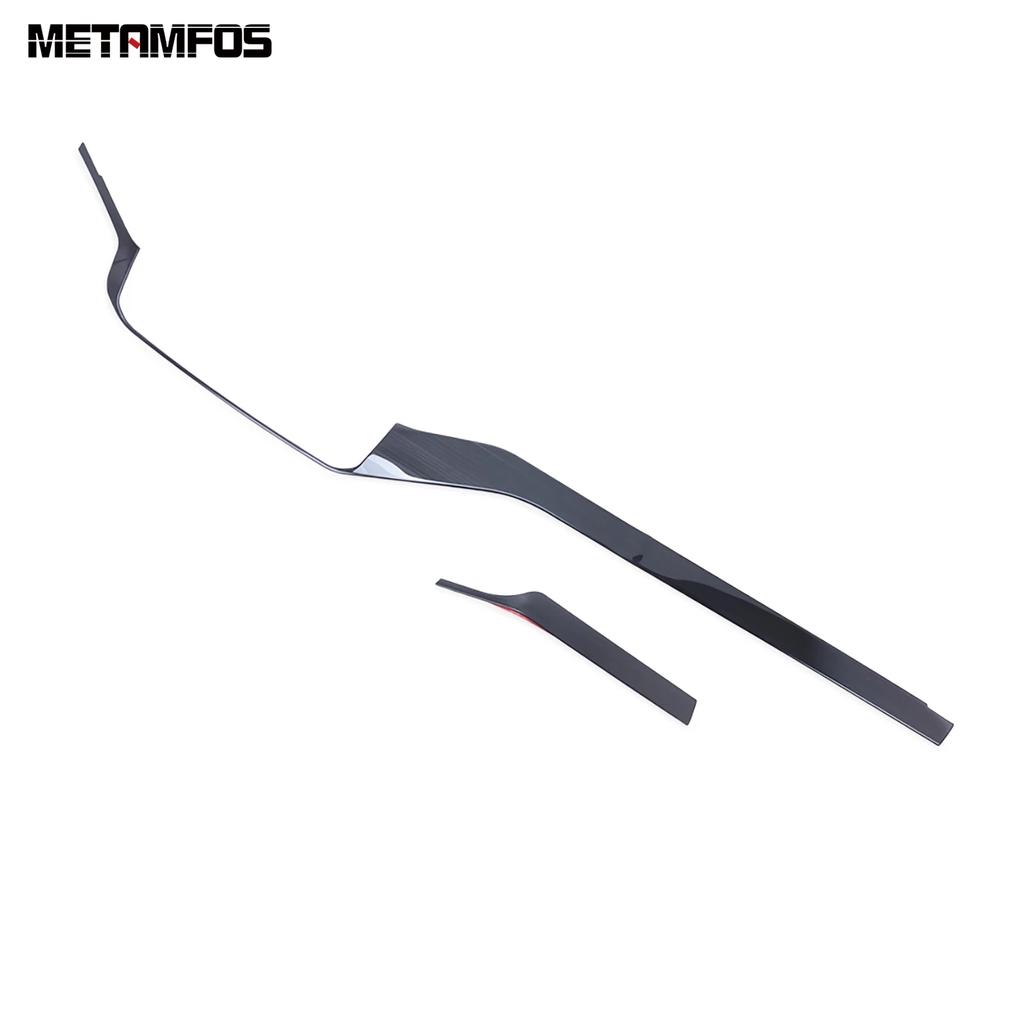 Interior Accessories For Volkswagen VW T-cross Tcross      Steel Center Console Dashboard Panel Molding Trim