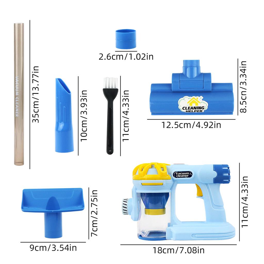 Children'S Electric Mini Vacuum Cleaner Toy Simulation Housework Dust Catcher For Kids Birthday Gifts Educational Pretend Toys
