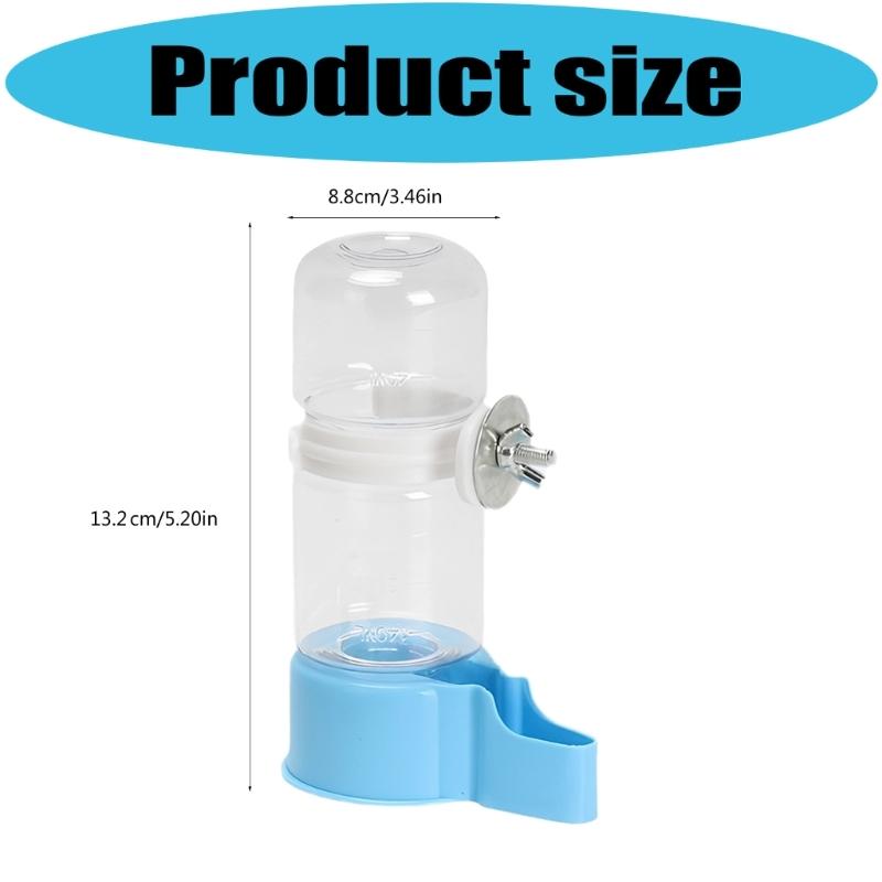 2PCS Automatic Auto Waterer For Parrots Budgies Cockatiels Safe Plastic Water Dispenser Feeder Easy Maintenances