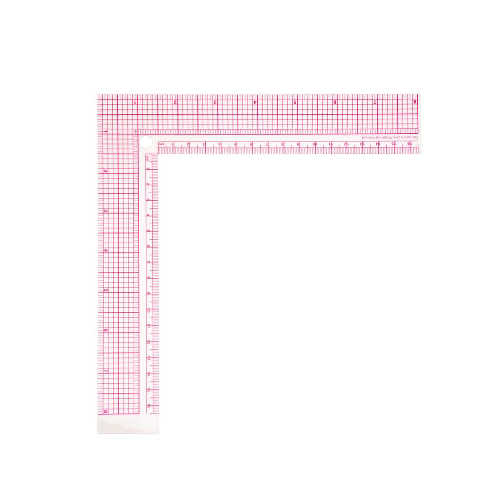 Patchwork Ruler Multifunctional Plastic Ruler Universal Quilting Ruler with Clear Scale for Sewing Quilting & Crafting