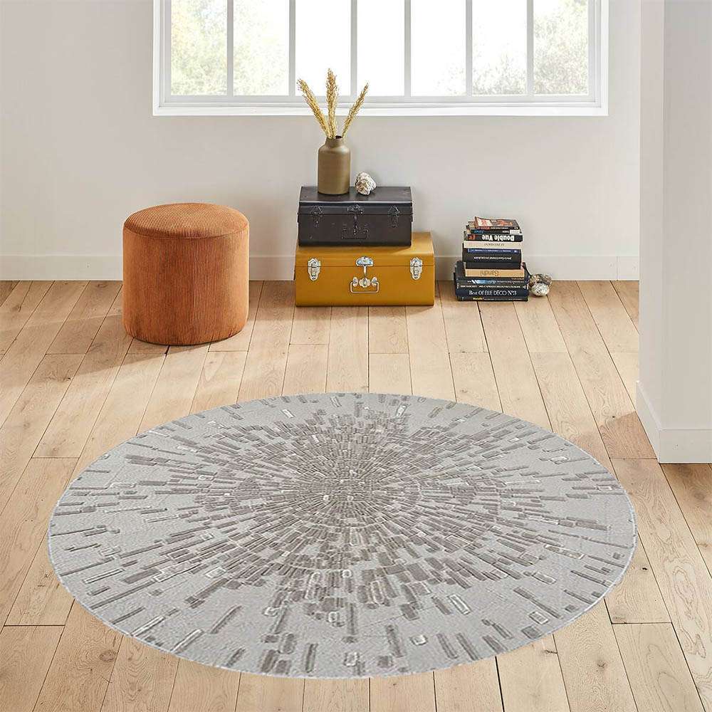 

Mosimoso Home R013 Digital Printed Dot Sole Round Carpet 100x100 cm