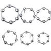 Metal Penis Ring Sex Toys For Men Male Delay Ejaculation Stainless Steel Cock Ring Glans Stimulator Sex Increase Orgasm 6 Sizes