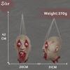 Chain Zombie Head Severed Cut Off Zombie Head For Halloween Party Props