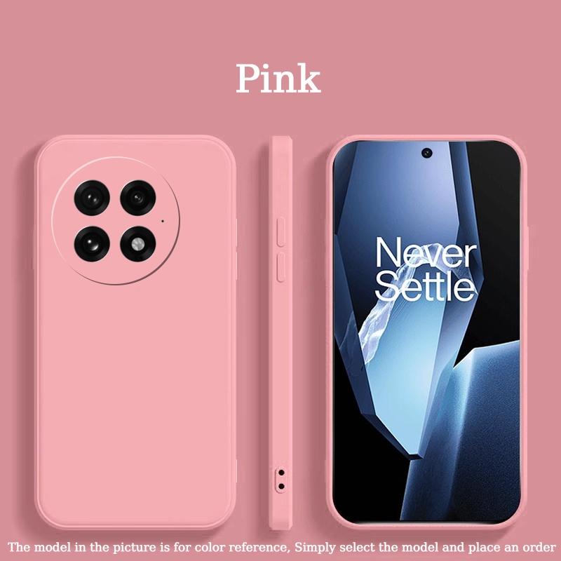 Originale Flüssigsilikon-Handyhülle für OnePlus 13 12 Ace5 Pro 13R 1+13 Stoßfeste Schutzhülle mit Futter aus Flanell Weiche Schale