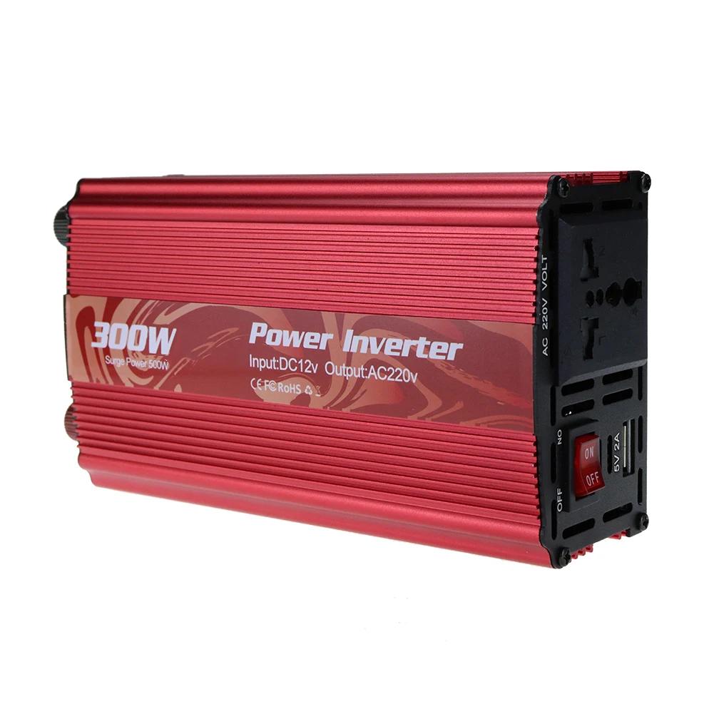 Power Inverter 300W DC 12V To AC 230V Car Converter With AC Outlet And USB Ports Power Inverter 300W DC 12V To AC 230V Car China Mainland