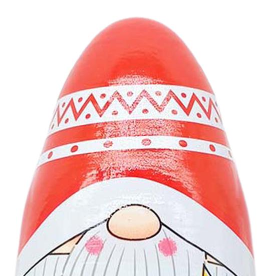 5Pcs/Set Christmas Gnome Russian Nesting Doll 5 Layers Handmade Wooden Matryoshka Santa Dwarf Elf Stacking Toy Desktop Figurine Decoration