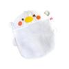 Cartoon Hanging Mesh Waterproof Drainage Large Capacity Mesh Bath Toy Organizer with Sucker White