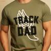Track Dad T Shirt And Field For Runner Classic Fathers Day Vintage Top For Everyday Wear Streetwear Fashion Stretched
