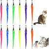 Cat Worm Toy Refills Set with Teaser Toys, Assorted (12 Pack)