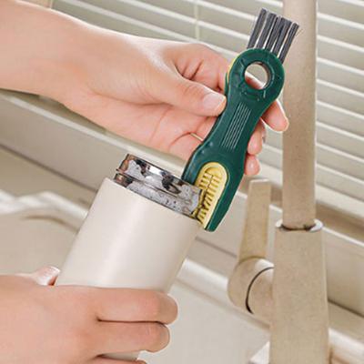 Escova de Limpeza de Tampa de Copo Yousheng Design 4 em 1 Escova de Limpeza de Bandeja de Gelo Copos de Chá Garrafas de Leite Canto de Cerdas Ferramenta Removedora de Gancho