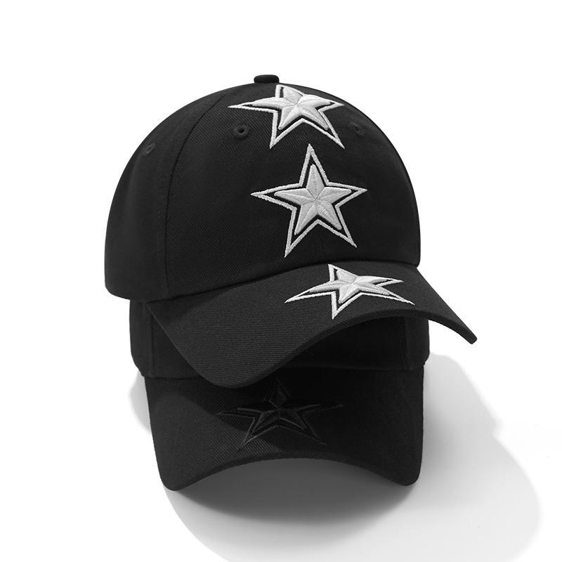 New trendy brand baseball cap niche heavy industry star three-dimensional embroidery dark personality versatile female cap