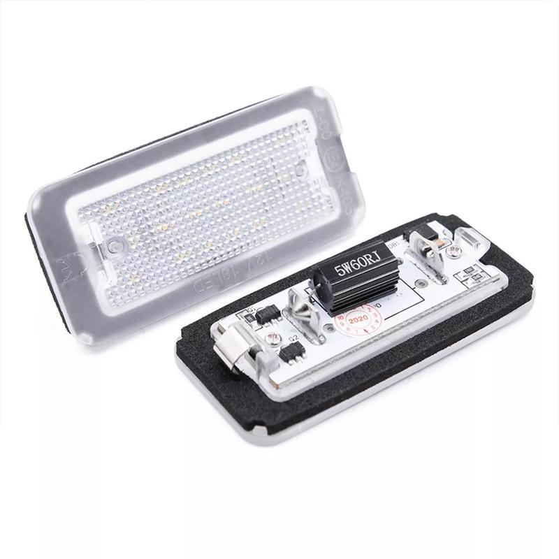 2x LED License Plate Light For Fiat 500 500C 2007 - 2016 Rear Car Number Plate Lamp Assembly CANbus Xenon White Car Light Parts