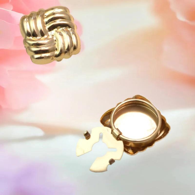 2PCS Fashion Alloy Cufflinks Button Cover Shirt Sleeve Collar Clips Men Women Decoration Accessories