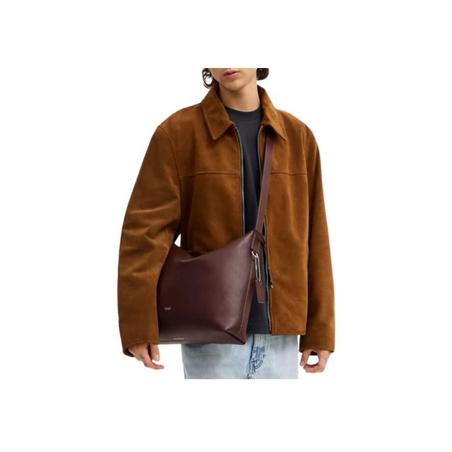 Coach Mott 38 New Yorker Stil Praktisch Vielseitig Lässig Leder Umhängetasche Unisex Taschen Braun CDS82-MPL