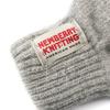 NEWBERRY KNITTING Fingerlose Hirschlederhandschuhe - Grau